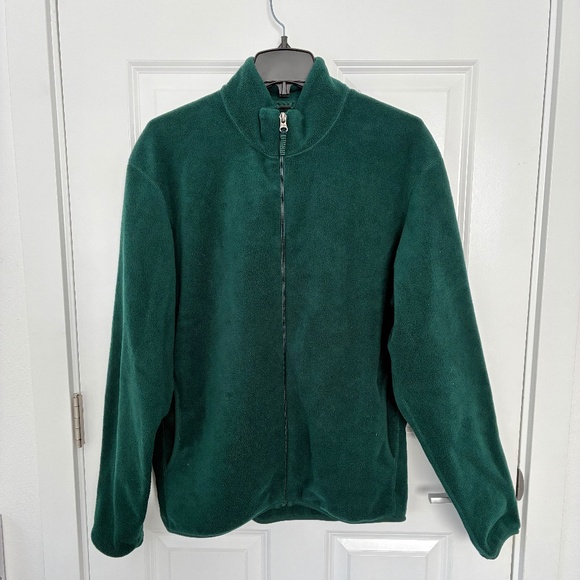 Uniqlo Green Fleece Jacket Size M - Picture 1 of 5